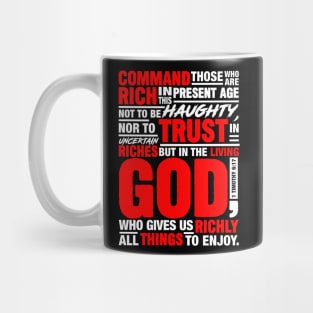 1 Timothy 6:17 Mug